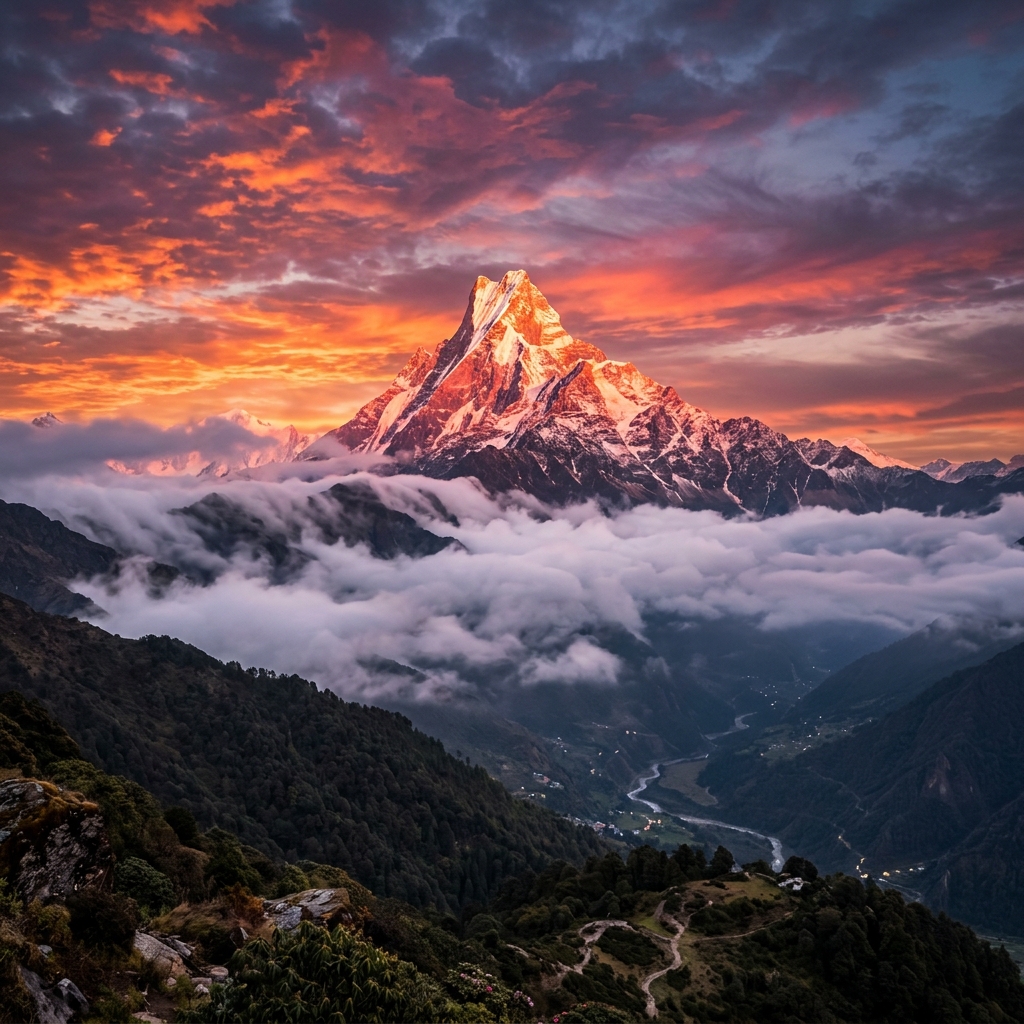 Fishtail Sunset