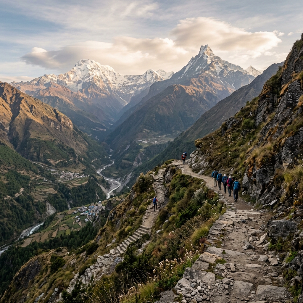 Himalayan Trekking Background